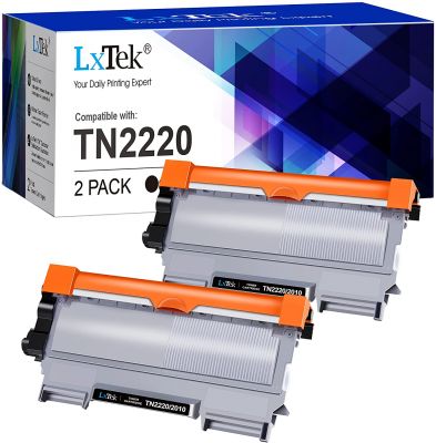LxTek Toner TN2220 TN 2220 Kompatibel für Brother TN2220 für Brother MFC-7360N MFC-7460DN MFC-7860DW FAX-2840 FAX-2940 HL-2130 HL-2240 HL-2250DN HL-2135W DCP-7055 DCP-7055W DCP-7065DN (2 Schwarz) 