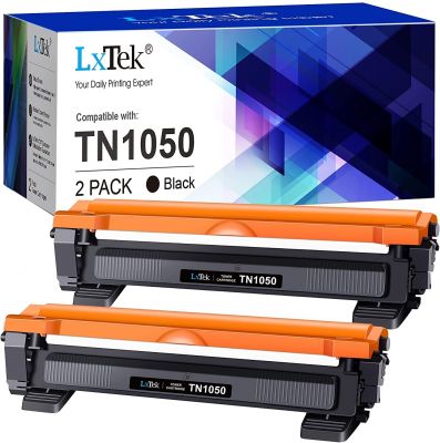 LxTek TN1050 Tonerkartusche Kompatibel für Brother TN-1050 TN1050 für DCP-1510 DCP-1610W DCP-1612W DCP-1512 MFC-1910W MFC-1810 HL-1110 HL-1212W HL-1210W HL-1112 (Schwarz, 2er-Pack) 