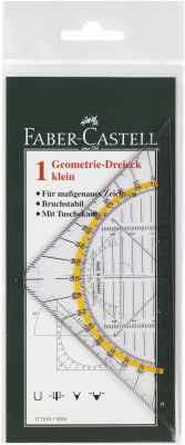 Faber-Castell 177091 - Geometrie-Dreieck klein, 14 cm