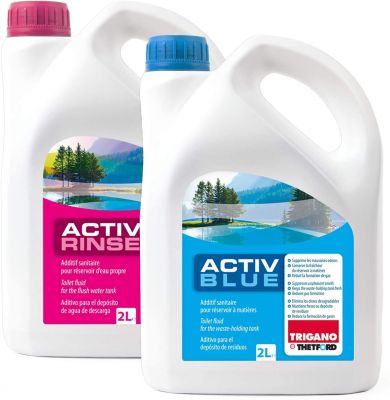 Thetford Active Blue & Active Rinse Toilettenzubehörset 2 L mit Toilettenpapier