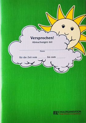 SONNENHEFT - Versprochen! Abmachungen der Einrichtung mit dem Kind - 5-zeilig - für Kita und Schule 