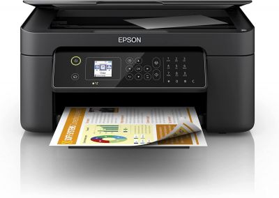 Epson Workforce WF-2820DWF | Multifunktions-WLAN-Drucker A4 mit Doppelseitiger Druck (Duplex) und LCD-Display | 3-in-1: Druck, Kopierer, Scanner | Mobile Printing, Schwarz 