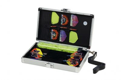 Dartkoffer Alu Pak silber
