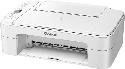 Canon PIXMA TS3151 Farbtintenstrahl-Multifunktionsgerät (Drucken, Scannen, Kopieren, 3,8 cm LCD Anzeige, WLAN, Print App, 4.800 x 1.200 dpi), weiß 