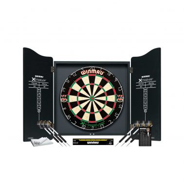 Dartscheibe / Schrank-Set Winmau Xtreme inkl. Zub.