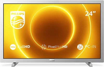 Philips TV 24PFS5525/12 24-Zoll-LED-Fernseher (Full HD, Pixel Plus HD, Full-Range-Lautsprecher, 2 x HDMI, VGA, USB) Mittelsilber [Modelljahr 2020] [Energieklasse F]