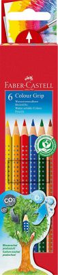 Faber-Castell 112406 - Farbstifte Colour Grip 2001, 6 Stück im Kartonetui 