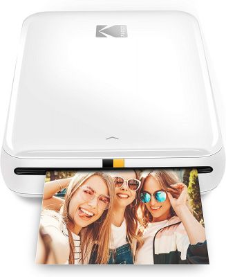 KODAK Step Drucker Drahtloser mobiler Fotodrucker mit Zink-Technologie druckt 2 × 3 Zoll große Fotos (Weiß) KODAK-App für iOS- und Android-Geräte mit Bluetooth- oder NFC-Smart-Gerät.