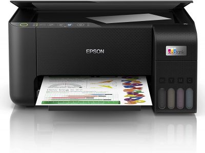 Epson EcoTank ET-2810 nachfüllbares 3-in-1 Tintenstrahl Multifunktionsgerät (Kopierer, Scanner, Drucker, DIN A4, WiFi, USB 2.0), großer Tintentank, hohe Reichweite, niedrige Seitenkosten, schwarz 