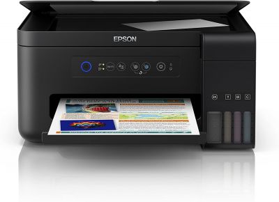 Epson EcoTank ET-2700 nachfüllbares 3-in-1 Tintenstrahl Multifunktionsgerät (Kopierer, Scanner, Drucker, DIN A4, WiFi, USB 2.0), großer Tintentank, hohe Reichweite, niedrige Seitenkosten, schwarz 