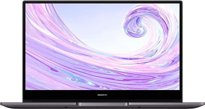 HUAWEI MateBook D 14 Zoll Laptop, FullView 1080p FullHD Ultrabook, Intel Core i5-10210U, 512GB NVMe PCIe SSD+16GB RAM, QWERTZ-Layout, Fingerabdrucksensor, versteckbare Kamera, Windows 10 Home, Grau