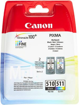 Canon Tintenpatrone PG-510/CL-511 BK/COLOR Multipack - 9 ml - Original für Tintenstrahldrucker 