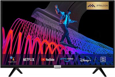 iFFALCON 32F510 Fernseher 32 Zoll (80cm) Smart TV (HDR, Triple Tuner, Micro Dimming, Android TV, inklusive Sprachfernbedienung, Prime Video, Google Assistant)
